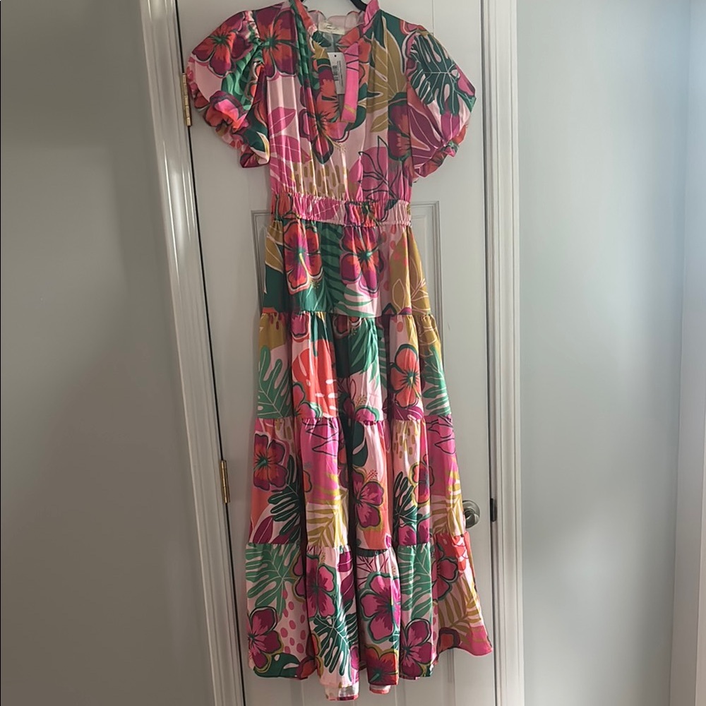 Floral Multicolor Maxi Dress